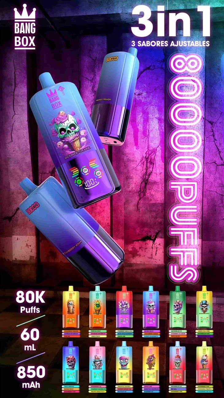 BANG BOX 80k Puffs 3 in1 Adjustable Flavor E-сигарета